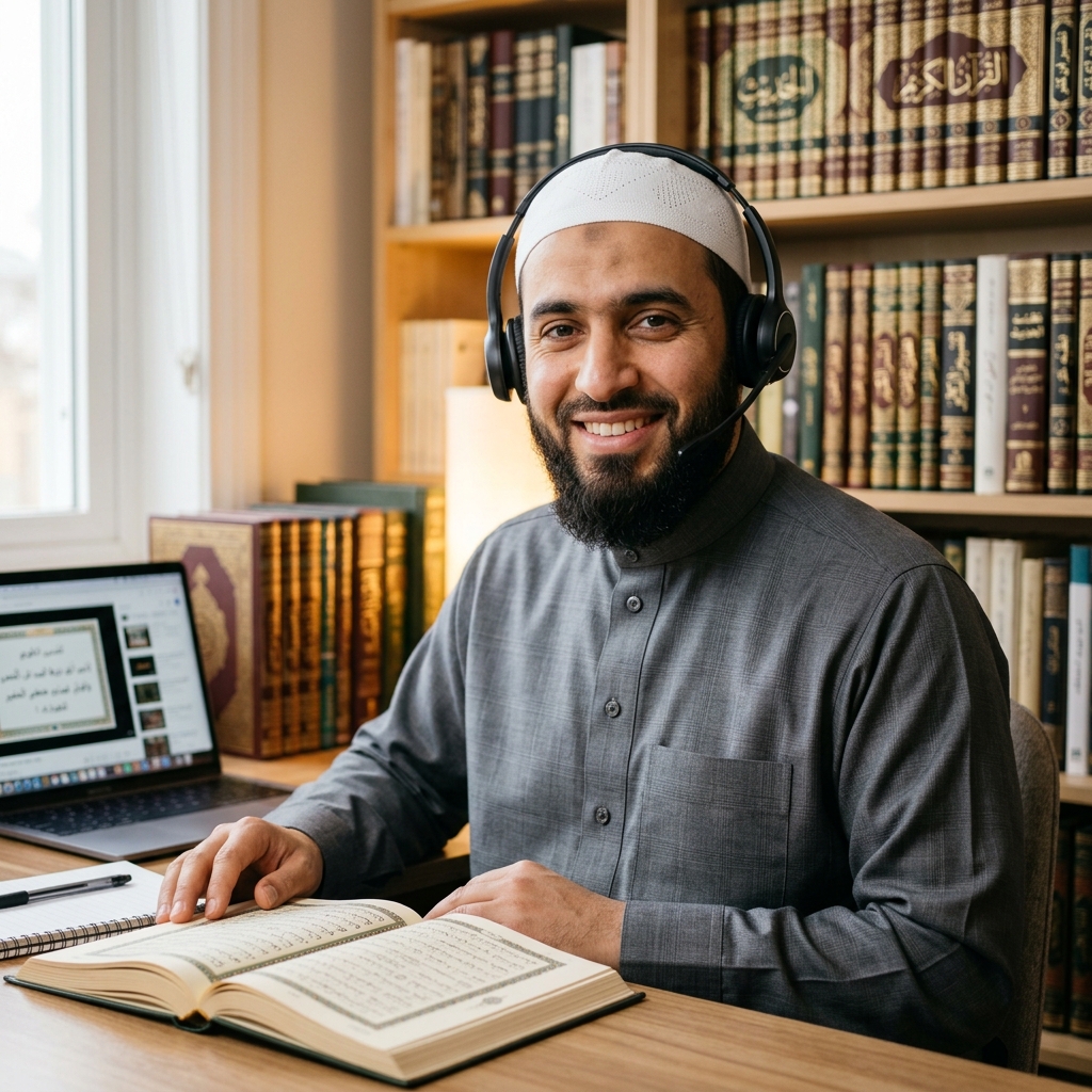 Sheikh Ahmad leading Quran memorization and Hifz methodology